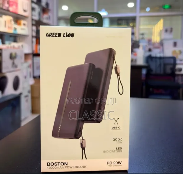 Green Lion Boston 10000mAh 20W Power Bank - 1