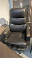 Executive Office Reclining Chair - Black Leather - 2