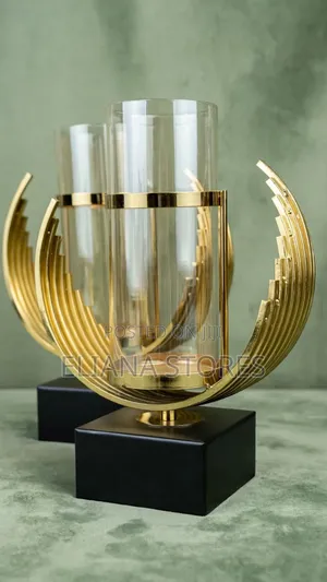 Art Deco-Style Candle Holder and Vase