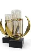 Art Deco-Style Candle Holder and Vase - 2