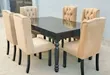 Tufted Back Dining Table Set - 1