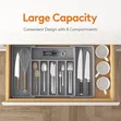 Expandable Utensil Tray Drawer Organizer - Silverware Holder - 2