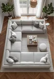 Brand New 8-Seater U-Shaped Sofas in Any Colour/Material - 1