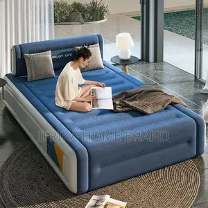 Double Air Bed with Built-in Electric Pump