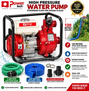 High Pressure Water Pump (10 HP) with Accessories