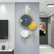 Modern Geometric Wall Clock - Dark Circular Face - 1