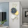 Modern Geometric Wall Clock - Dark Circular Face - 2