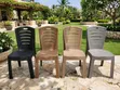 Brand New Plastic Garden Chairs (Set of 1) - 2