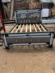Grey Leather Bed 5x6 - 2