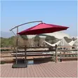 Offset Cantilever Patio Umbrella - 3m x 3m Double-Tier Canopy - 2