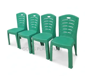 Brand New Plastic Garden Chairs (Set of 4)