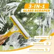 3-in-1 Window Cleaning Scraper & Squeegee - 5