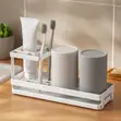 4 Slot Toothbrush Holder with Drainage - 4