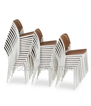 Bistro Design Stackable Plastic Chairs (Brown)