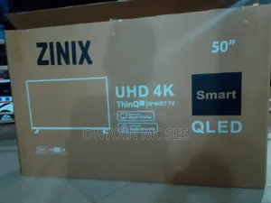 Brand New Zinix 50-Inch UHD Frameless QLED Smart TV