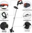 Wireless Lithium Battery Garden Lawn Mower (Model 8888) - 4