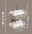 Wall Mounted Soap Dish Holder - Bathroom Kitchen - 2