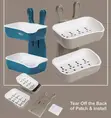 Wall Mounted Soap Dish Holder - Bathroom Kitchen - 5