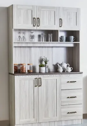 Stand Alone Wooden Effect Kitchen Cupboards