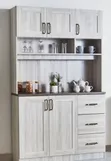 Stand Alone Wooden Effect Kitchen Cupboards - 2