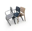 Plastic Dining Chairs (Indoor/Outdoor) - 2