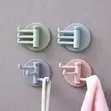 3-Arm Swivel Wall Hooks - Punch-Free Adhesive - 2
