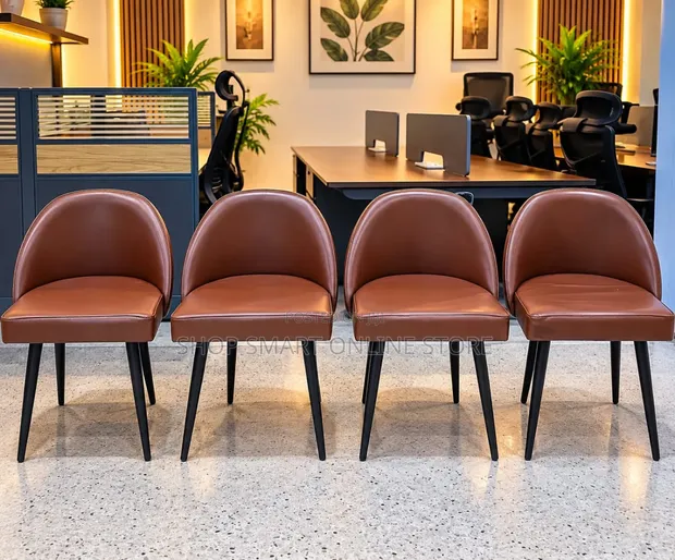 Simple Leather Visitors Office Chairs (1 Pc) - 1