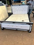 White Leather Bed 5x6 - 2