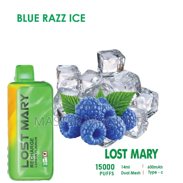 Lost Mary Mt Turbo 15000 Puffs Vape - Blue Razz Ice - 1