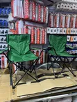 Outdoor Folding Lounge Beach Chair - Green - 1