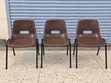 Composite Schools Study Plastic Chairs with Armrests - 2