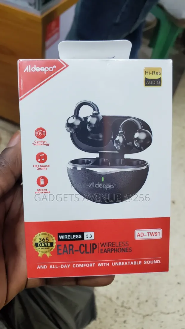 Aldeepo AD-TW91 Wireless Ear-Clip Earbuds - 1