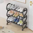 4-Tier Shoe Rack with Wheels - 3
