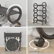 4-Tier Shoe Rack with Wheels - 4