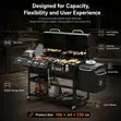 Four Burner Gas & Charcoal Grill with Side Smoker - 5