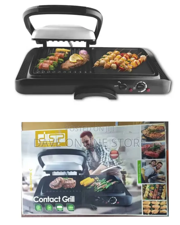 DSP 2-in-1 Contact Grill Machine & Griddle Pan - 1