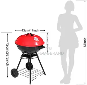 17 Inch Portable Round Charcoal Kettle Barbecue Grill