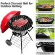 17 Inch Portable Round Charcoal Kettle Barbecue Grill - 2