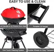 17 Inch Portable Round Charcoal Kettle Barbecue Grill - 4