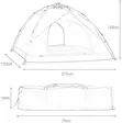 Automatic 1-4 Person Outdoor Camping Tent - 2