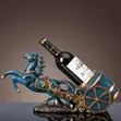 European Style Wine Rack - Horse & Elk Design - 2