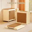 95L Plastic Storage Cabinet with Wheels, Stackable - 3