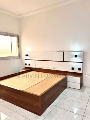 Modified Mahogany & Muvule King Bed Frame