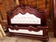 Modified Mahogany & Muvule King Bed Frame - 2