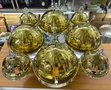 8pcs Rotating Round Serving Dishes - Gold - 2