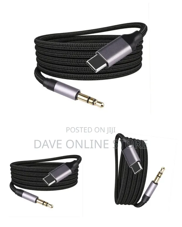USB-C to 3.5mm Braided Audio Cable - 1