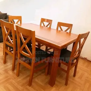 Mahogany Dining Table - Modified Modern