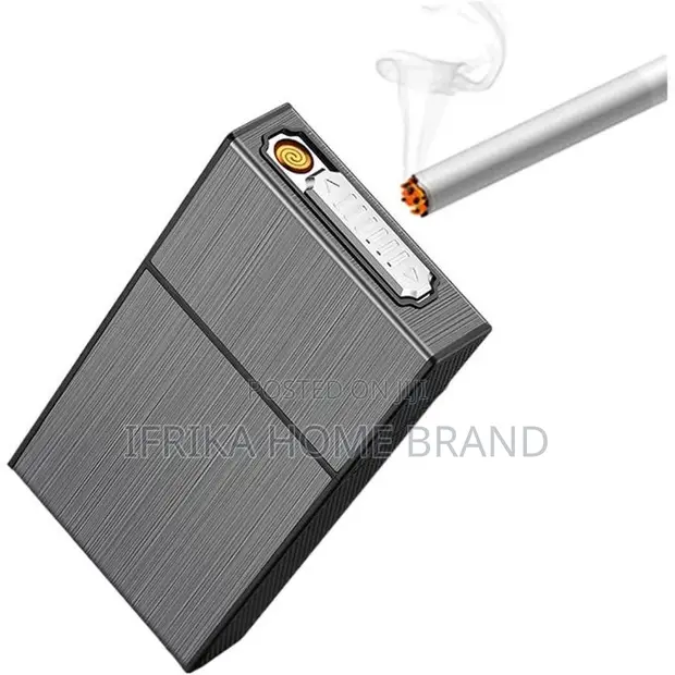 2-in-1 Multifunctional Cigarette Case with Lighter - 1