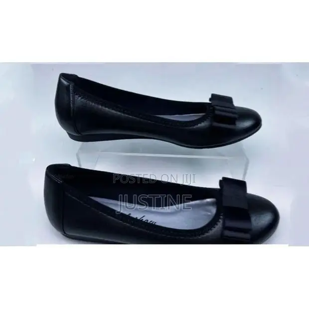 Women's Black Leather Pumps - Air Jordan - 1