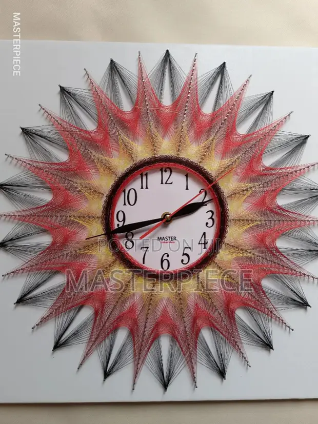 String Art Wall Clock - Customizable - 1